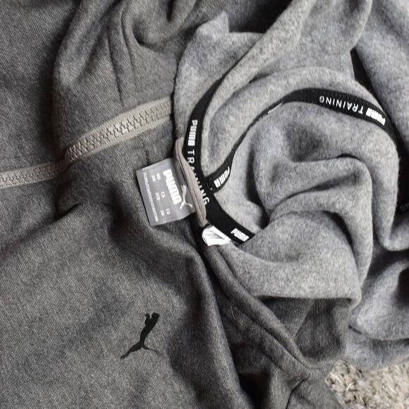 Puma Women's Plus Size 3X Basic Jacket Gray Cotton Blend Solid - Picture 6 of 8